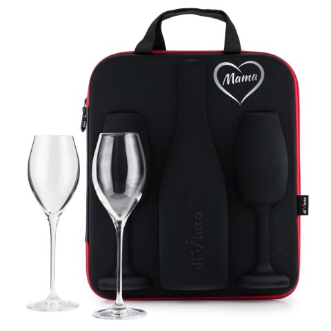 Etui na prosecco i szampana z kieliszkami dla Mamy - prezent dla mamy Etui na prosecco i szampana z kieliszkami dla Mamy - prezent dla mamy