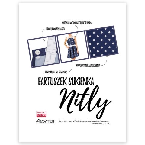 Nitly Dot Fartuszek Sukienka prezent DZIEŃ KOBIET Nitly Dot Fartuszek Sukienka prezent DZIEŃ KOBIET