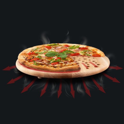 Pizza Aerator Deska na Pizzę Drewniania Okrągła Pizza Aerator Deska na Pizzę Drewniania Okrągła