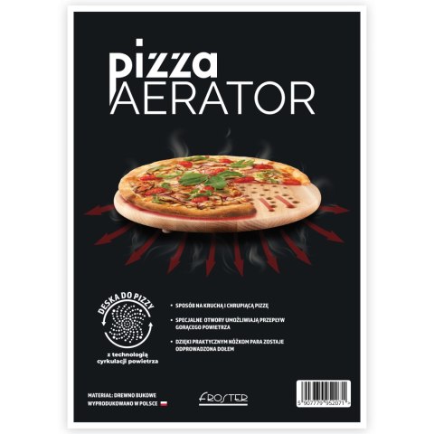 Pizza Aerator Deska na Pizzę Drewniania Okrągła Pizza Aerator Deska na Pizzę Drewniania Okrągła