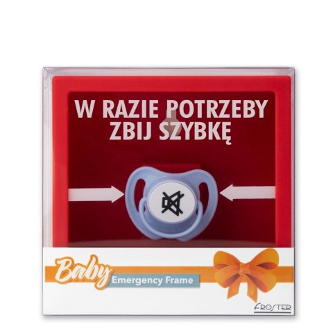 Ramka Emergency zabawny prezent młodych rodziców Ramka Emergency zabawny prezent młodych rodziców