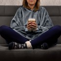 Bluzair SUPER MAMA - Bluza koc - Szary - prezent na dzień mamy