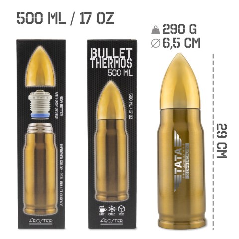 Termos pocisk 500 ml prezent dla Taty - Tata Jednostka do zadań specjalnych Termos pocisk 500 ml prezent dla Taty - Tata Jednostka do zadań specjalnych
