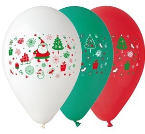 Balony premium "Mikołaj 12" 5szt. GB/PG24 Balony premium "Mikołaj 12" 5szt. GB/PG24