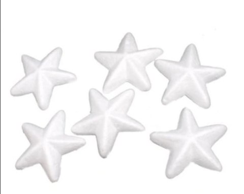 Gwiazdki styropianowe 6szt. 7,5cm | AS-580 Gwiazdki styropianowe 6szt. 7,5cm | AS-580