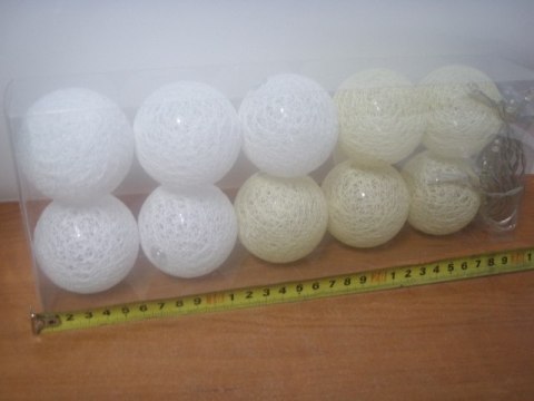Lampki na baterie 10szt COTTON BALLS 475332 Lampki na baterie 10szt COTTON BALLS 475332