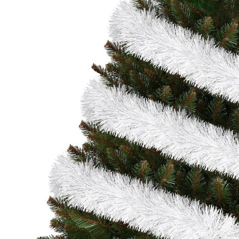 Łańcuch choinkowy 5szt. fi-70 biały z końcówką srebrną 6m Łańcuch choinkowy 5szt. fi-70 biały z końcówką srebrną 6m