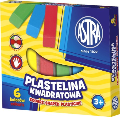 Plastelina 6szt kwadratowa ASTRA 0521 Plastelina 6szt kwadratowa ASTRA 0521