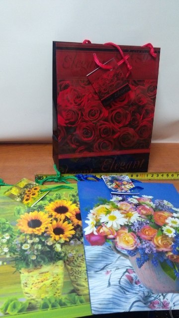 Torebka prezentowa 12szt. 18x22 KWIATY | PL-2 Torebka prezentowa 12szt. 18x22 KWIATY | PL-2