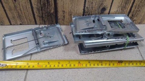 Pułapka na szczury 5szt. metalowa 17x7cm | 920456 Pułapka na szczury 5szt. metalowa 17x7cm | 920456