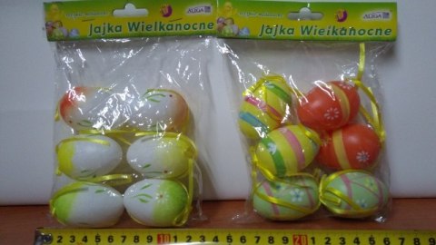 Jajka plastikowe 6szt Jajka plastikowe 6szt