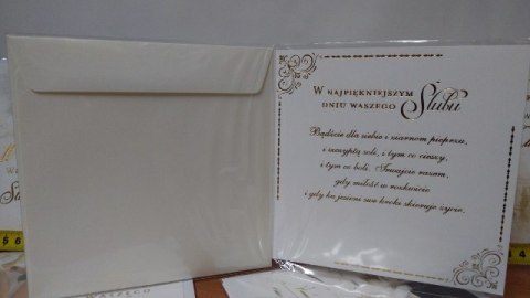 Karnet kwadratowy LUX ŚLUB Karnet kwadratowy LUX ŚLUB