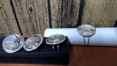 Obrączki na serwetki 4szt. KRYSZTAŁ | RH8157-05 Obrączki na serwetki 4szt. KRYSZTAŁ | RH8157-05