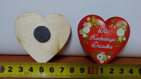 Serce magnes DZIADEK, 6,5 x 6,5 cm Serce magnes DZIADEK, 6,5 x 6,5 cm