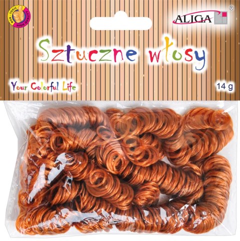 Sztuczne włosy 14g BRĄZOWE | WLO-7721 Sztuczne włosy 14g BRĄZOWE | WLO-7721
