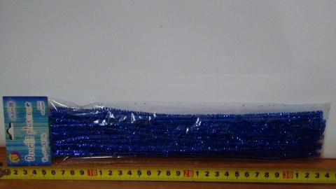 Druciki pluszowe 40szt. 30cm NIEBIESKIE | DPK-09 Druciki pluszowe 40szt. 30cm NIEBIESKIE | DPK-09