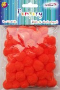 Pompony 60szt. POMARAŃCZOWE 2cm