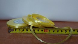 Wstążka satynowa 6mmx32m JASNO-ŻÓŁTA 4szt.