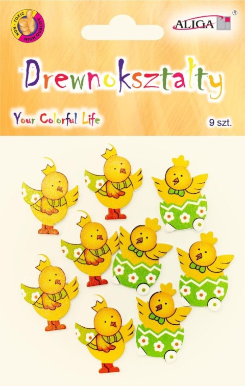 Drewnokształty kolorowe 9szt. | CDW-9069 Drewnokształty kolorowe 9szt. | CDW-9069