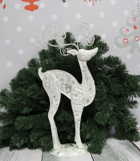 Figurka metalowa RENIFER płaska 50x22 cm | XMP-18033 Figurka metalowa RENIFER płaska 50x22 cm | XMP-18033