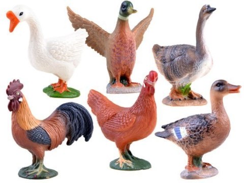 Kogut gęś kaczka zwierzęta domowe figurka 5,5x 5,5x2,5cm | ZA3387 Kogut gęś kaczka zwierzęta domowe figurka 5,5x 5,5x2,5cm | ZA3387