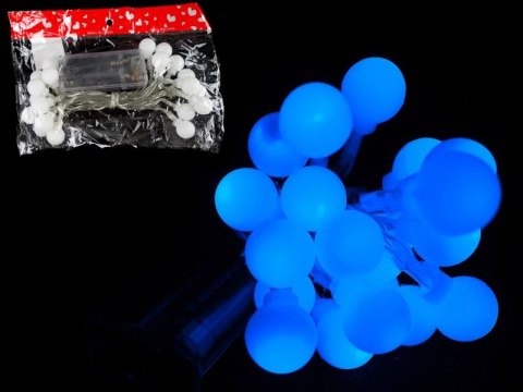 Lampki choinkowe KULKI 20 LED 2 m na baterie - NIEBIESKIE SN51307-BL Lampki choinkowe KULKI 20 LED 2 m na baterie - NIEBIESKIE SN51307-BL