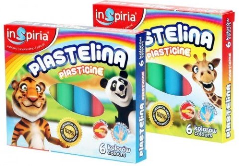 Plastelina 6 kolorów 3798 INSPIRIA Plastelina 6 kolorów 3798 INSPIRIA