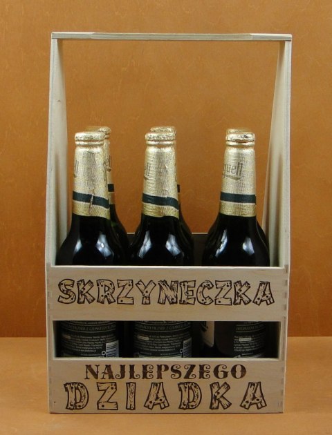 Skrzynka na butelki Dla Dziadka / 37 x 23,5 x 16,5 cm / P1389 Skrzynka na butelki Dla Dziadka / 37 x 23,5 x 16,5 cm / P1389