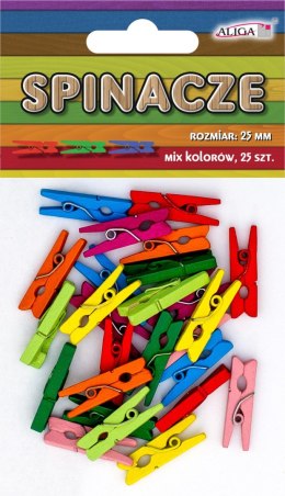 Spinacze/klamerki MIX KOLORÓW 25 SZT