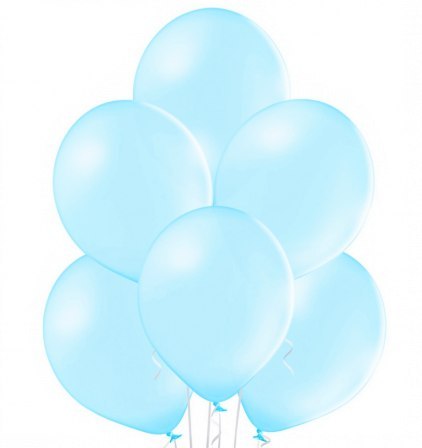 Balony błękitne pastelowe 100 szt. Belbal B105 | GP04-003/03 Balony błękitne pastelowe 100 szt. Belbal B105 | GP04-003/03
