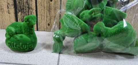 Baranek ALLELUJA 10szt MECH ZIELONY 10 x 8 cm Baranek ALLELUJA 10szt MECH ZIELONY 10 x 8 cm