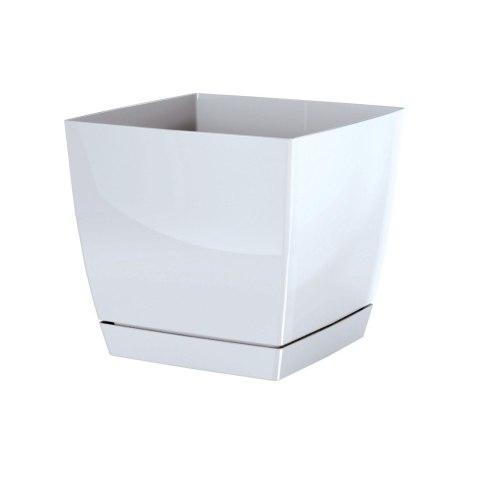 Doniczka z podstawką COUBI 15,5x14,2cm BIAŁA Doniczka z podstawką COUBI 15,5x14,2cm BIAŁA