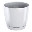 Doniczka z podstawką Coubi 21xh19,3 cm - biała