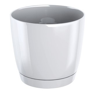 Doniczka z podstawką Coubi 21xh19,3 cm - biała Doniczka z podstawką Coubi 21xh19,3 cm - biała