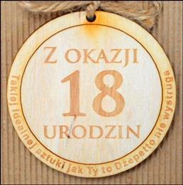 Pudełko kartonowe na alkohol 18 URODZINY 5szt. Pudełko kartonowe na alkohol 18 URODZINY 5szt.