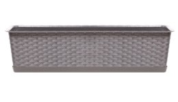 Skrzynka balkonowa z podstawką RATOLLA 50x17,3 cm h15cm MOCCA