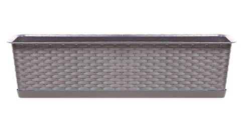 Skrzynka balkonowa z podstawką RATOLLA 50x17,3 cm h15cm MOCCA Skrzynka balkonowa z podstawką RATOLLA 50x17,3 cm h15cm MOCCA