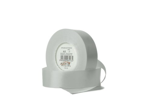Wstążka satynowa 25mmx32m BIAŁA 4szt. | AX25-01 Wstążka satynowa 25mmx32m BIAŁA 4szt. | AX25-01