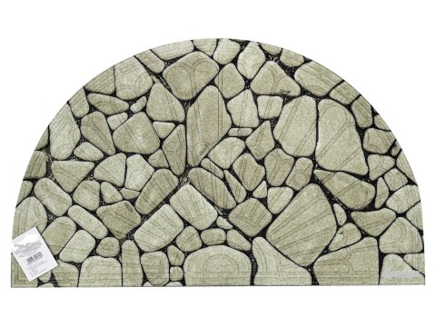 Wycieraczka półokrągła druk kamienie 45 x 75 cm K-602-9 Wycieraczka półokrągła druk kamienie 45 x 75 cm K-602-9