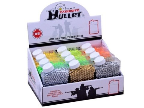 KULKI do pistoletu plastikowe naboje 6 mm ZA2474 KULKI do pistoletu plastikowe naboje 6 mm ZA2474