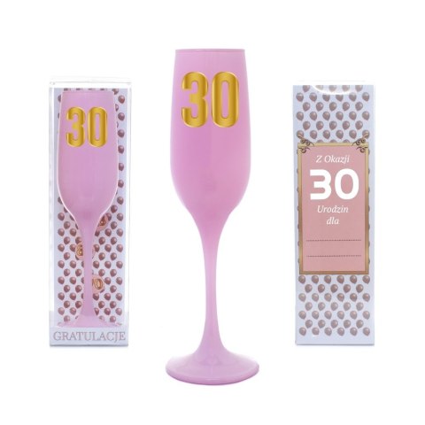 Kieliszek urodzinowy do szampana "30" Kieliszek urodzinowy do szampana "30"