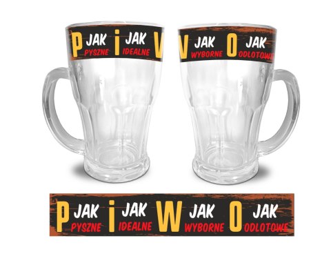 Kufel 480ml. Pyszne,Idealne,Wyborne,Odlotowe Kufel 480ml. Pyszne,Idealne,Wyborne,Odlotowe