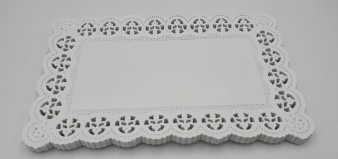 Serwetki ozdobne 24 x 15cm prostokątne 100szt. białe 22-31 Serwetki ozdobne 24 x 15cm prostokątne 100szt. białe 22-31