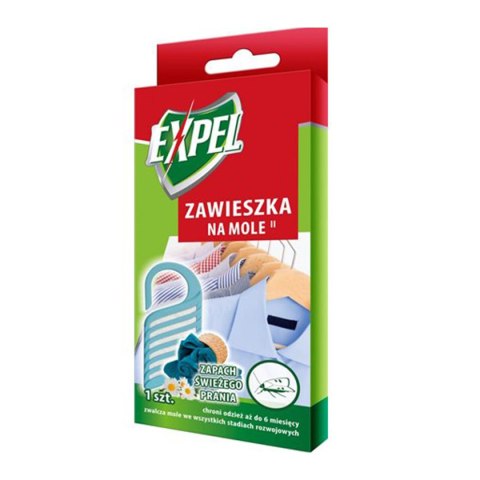 Zawieszka na mole zapach świeżego prania EXPEL Zawieszka na mole zapach świeżego prania EXPEL