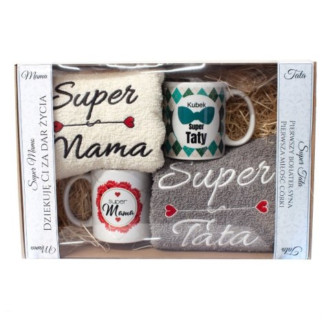 Zestaw prezentowy z wierszykami dla "Super Mama i Super Tata" Zestaw prezentowy z wierszykami dla "Super Mama i Super Tata"