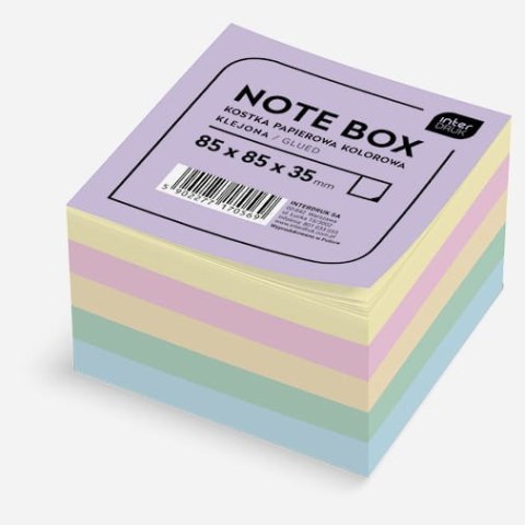 Kostka papierowa kolorowa 85x85x35 mm klejona Kostka papierowa kolorowa 85x85x35 mm klejona