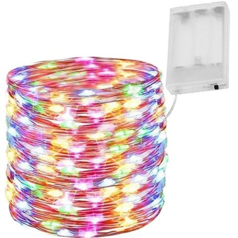 Lampki na druciku 100 LED - multicolor | 1699 Lampki na druciku 100 LED - multicolor | 1699