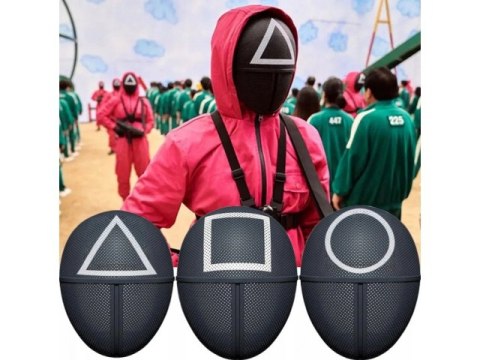 Maska SQUID GAME mix 4 wzory Maska SQUID GAME mix 4 wzory