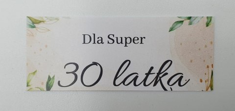 Naklejki 21x50 mm - SUPER 30 latka - 40 szt Naklejki 21x50 mm - SUPER 30 latka - 40 szt