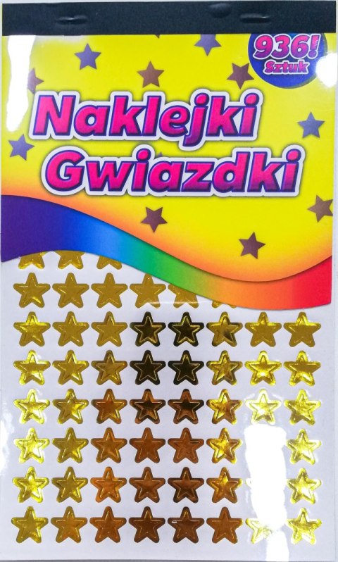 Naklejki gwiazdki album 14,5x24cm 936 szt. | NKX-6167 Naklejki gwiazdki album 14,5x24cm 936 szt. | NKX-6167